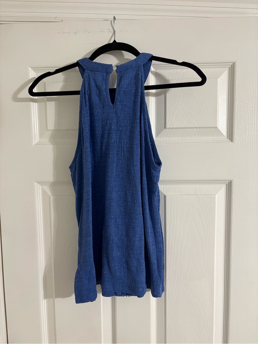 Cable & Gauge Blue Crochet-Trim Halter Tank - Picture 5 of 5